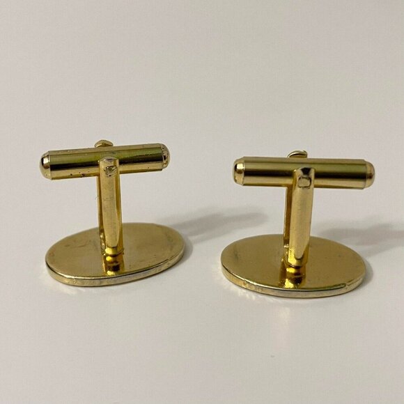 Vintage Mens Cufflinks 0.75 Inch Size Cuff Links - Picture 4 of 15